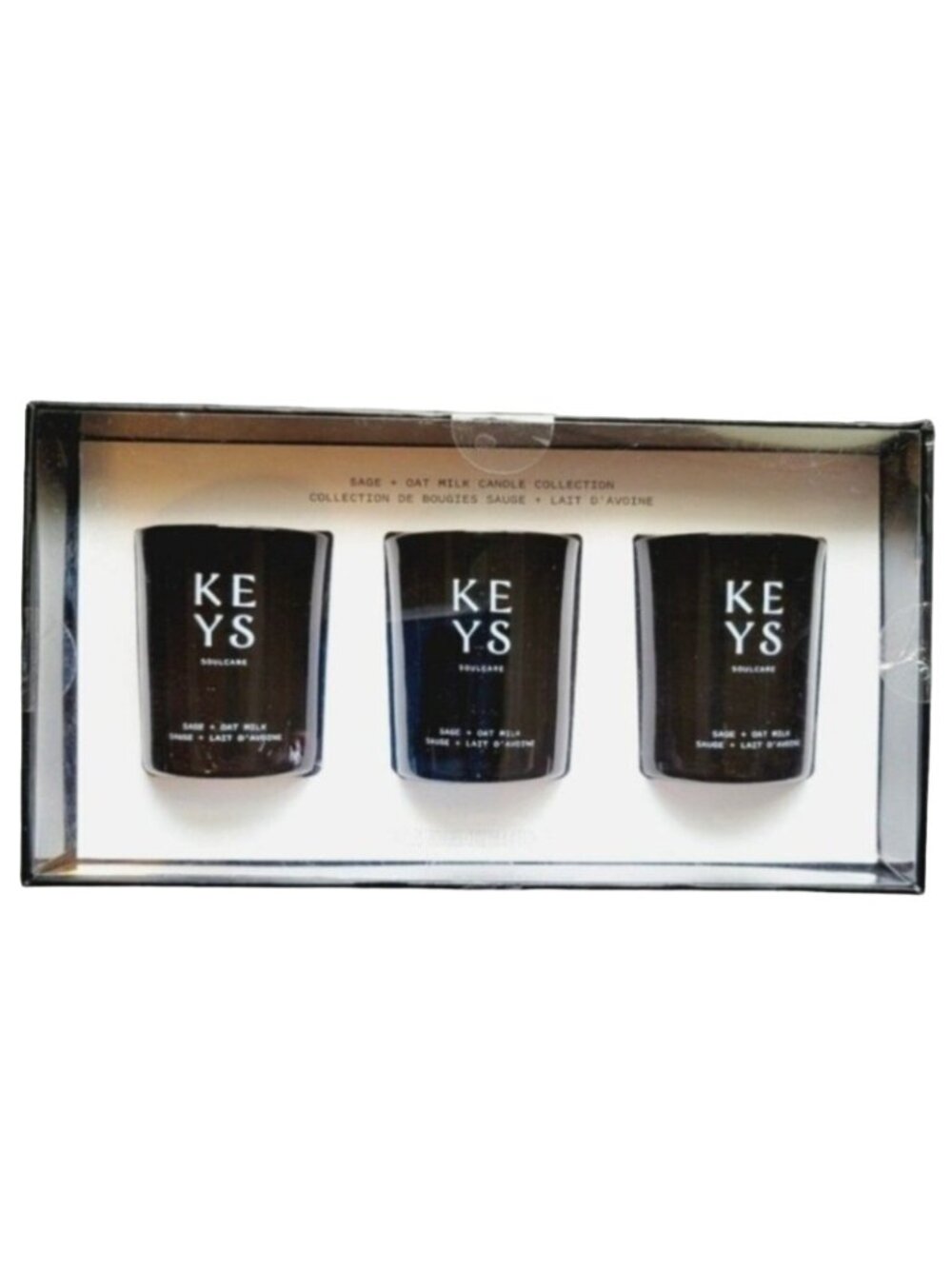 Keys Soulcare Sage and Oat Milk Candle Collection Set Of 3 Votives
